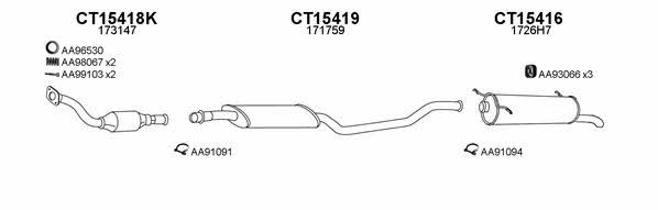  150199 Exhaust system 150199