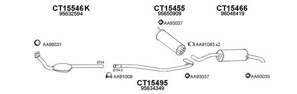  150233 Exhaust system 150233