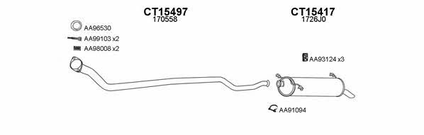  150267 Exhaust system 150267