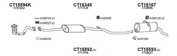  150283 Exhaust system 150283