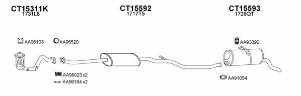  150288 Exhaust system 150288