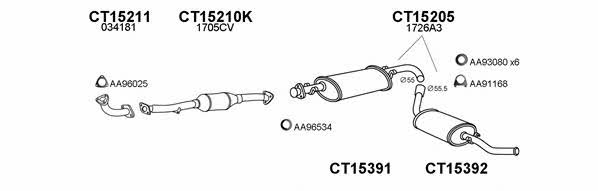  150340 Exhaust system 150340