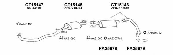 Veneporte 150368 Exhaust system 150368