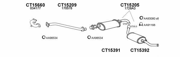  150380 Exhaust system 150380