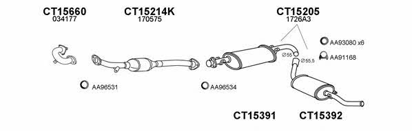  150381 Exhaust system 150381