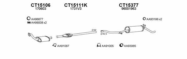  150434 Exhaust system 150434