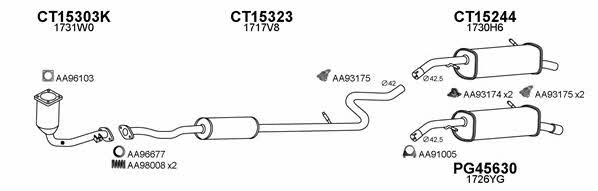  150453 Exhaust system 150453