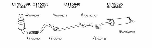  150458 Exhaust system 150458