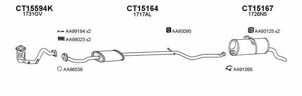  150463 Exhaust system 150463
