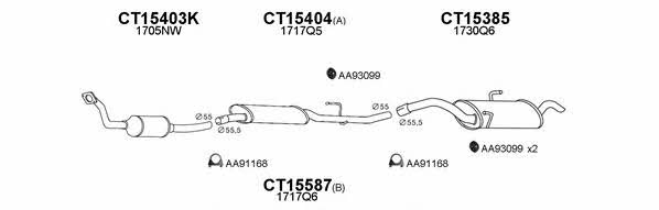  150468 Exhaust system 150468