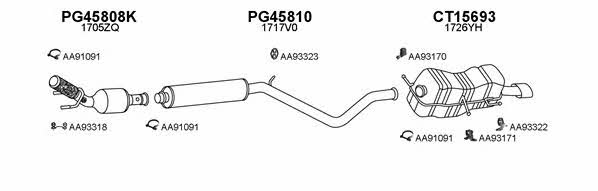 Veneporte 150476 Exhaust system 150476