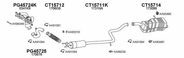  150488 Exhaust system 150488