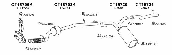  150497 Exhaust system 150497