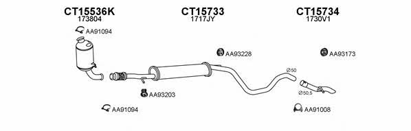  150498 Exhaust system 150498