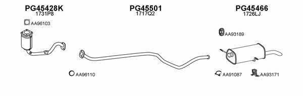  450213 Exhaust system 450213