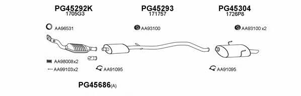  450218 Exhaust system 450218