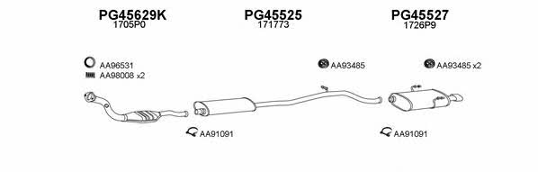  450226 Exhaust system 450226