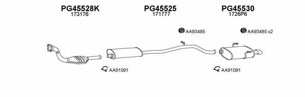  450230 Exhaust system 450230