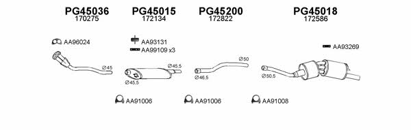  450231 Exhaust system 450231