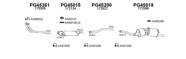  450236 Exhaust system 450236