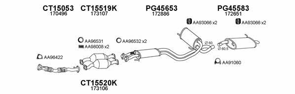  450264 Exhaust system 450264