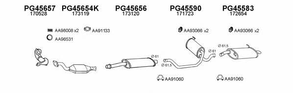  450265 Exhaust system 450265