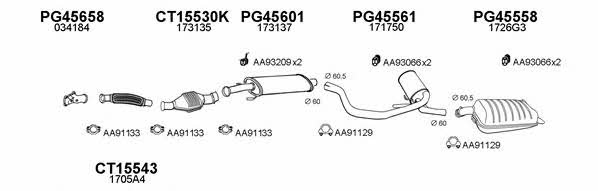  450267 Exhaust system 450267