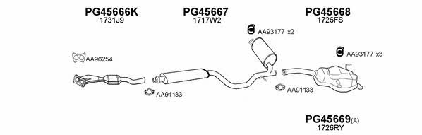  450273 Exhaust system 450273