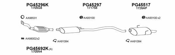  450309 Exhaust system 450309