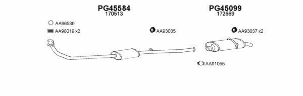  450324 Exhaust system 450324