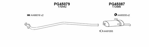  450325 Exhaust system 450325