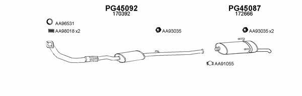  450327 Exhaust system 450327