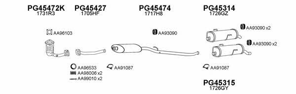  450333 Exhaust system 450333