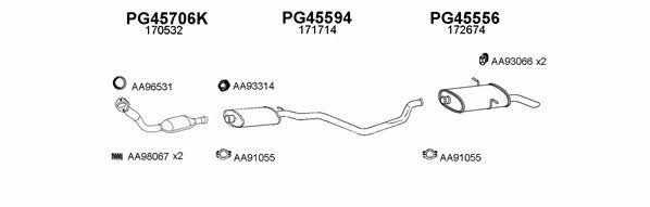  450347 Exhaust system 450347