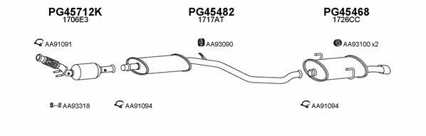  450355 Exhaust system 450355