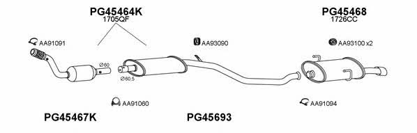 Veneporte 450356 Exhaust system 450356