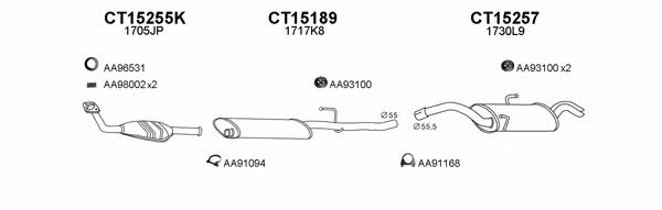  450365 Exhaust system 450365