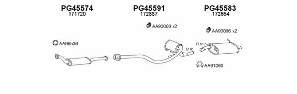  450379 Exhaust system 450379