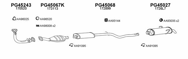  450385 Exhaust system 450385