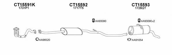  450404 Exhaust system 450404