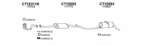  450410 Exhaust system 450410
