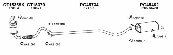  450413 Exhaust system 450413