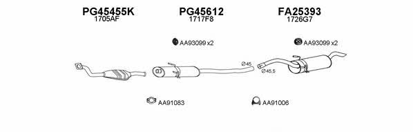 Veneporte 450414 Exhaust system 450414