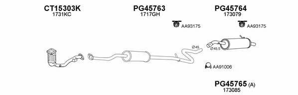  450448 Exhaust system 450448