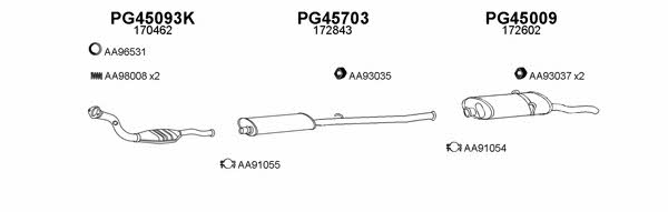  450474 Exhaust system 450474