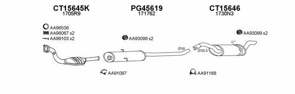 Veneporte 450504 Exhaust system 450504