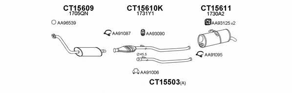  450508 Exhaust system 450508