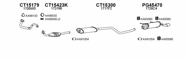  450509 Exhaust system 450509