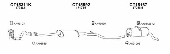  450524 Exhaust system 450524
