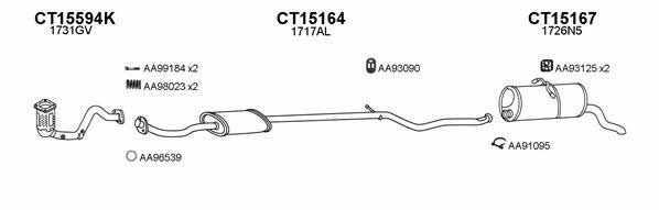  450529 Exhaust system 450529